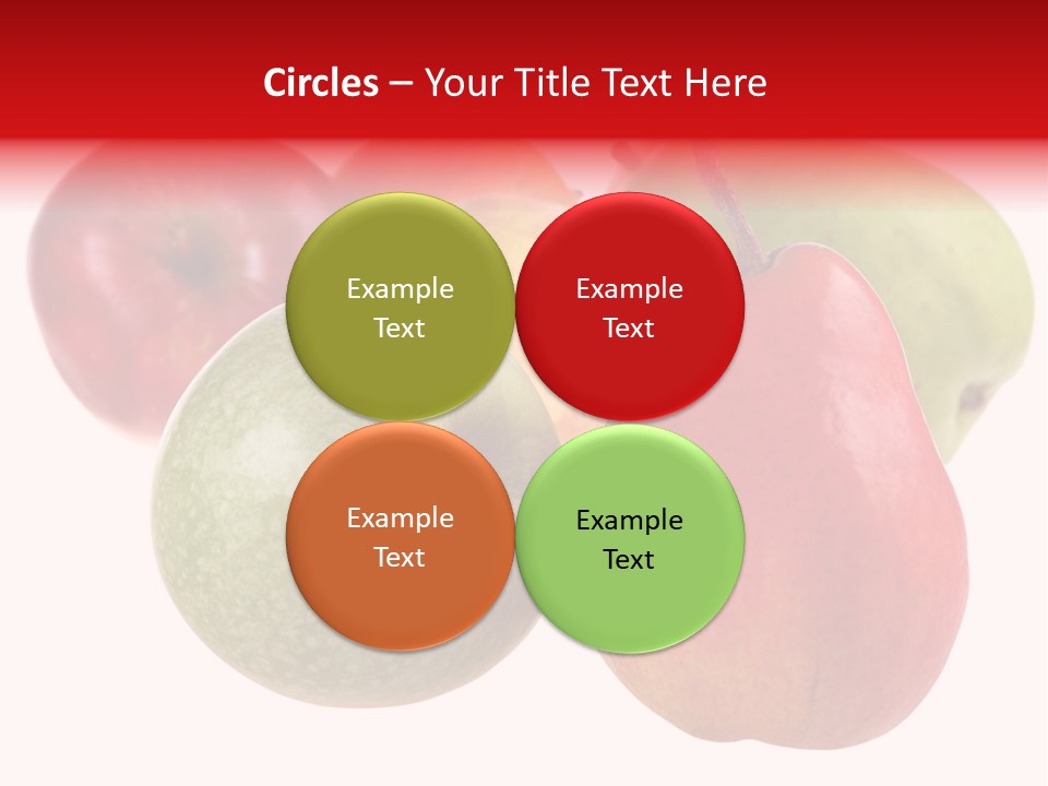 Fruit Isolated On White Background PowerPoint Template