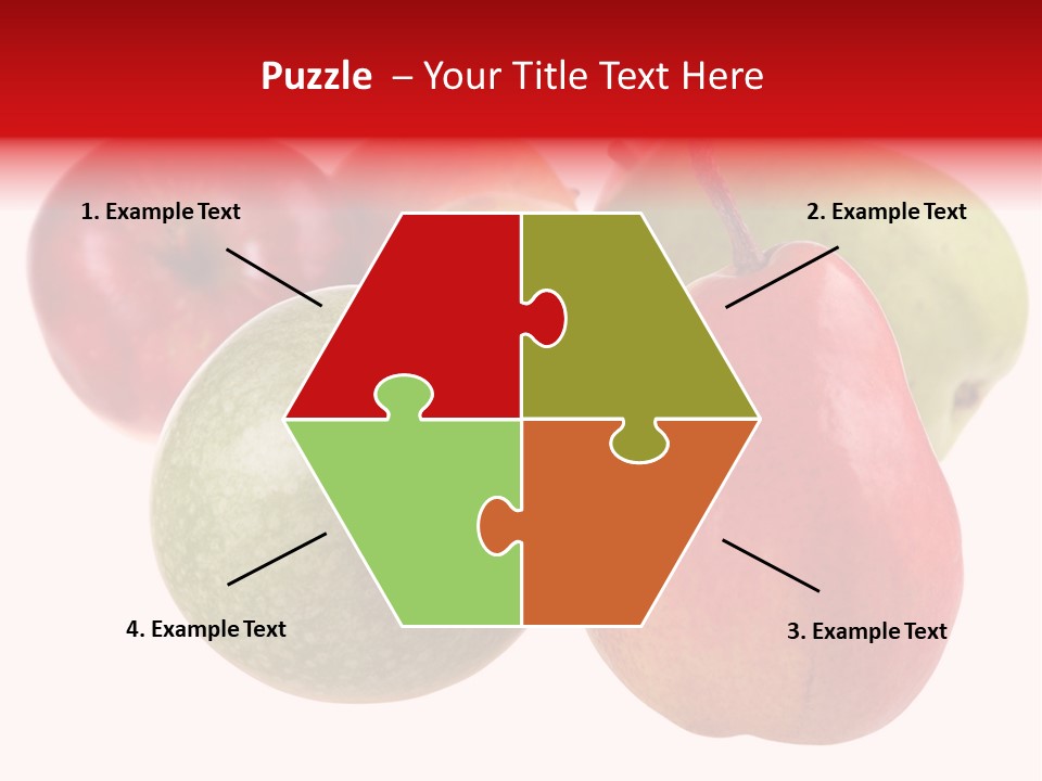 Fruit Isolated On White Background PowerPoint Template