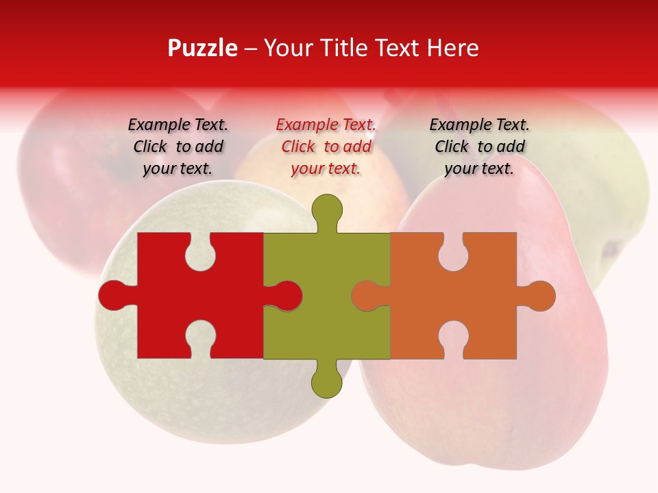 Fruit Isolated On White Background PowerPoint Template