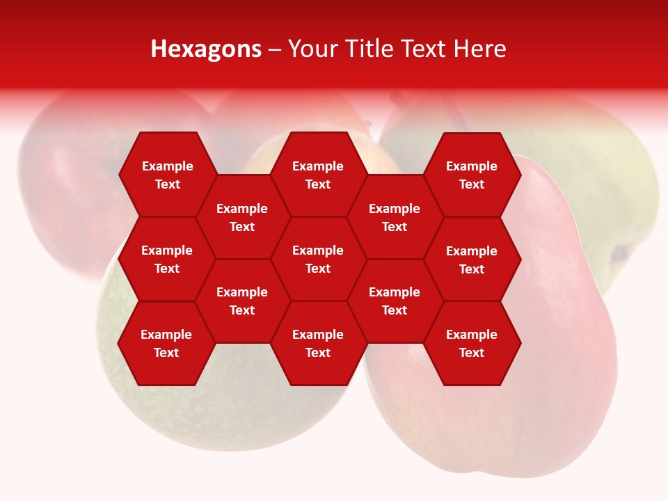 Fruit Isolated On White Background PowerPoint Template