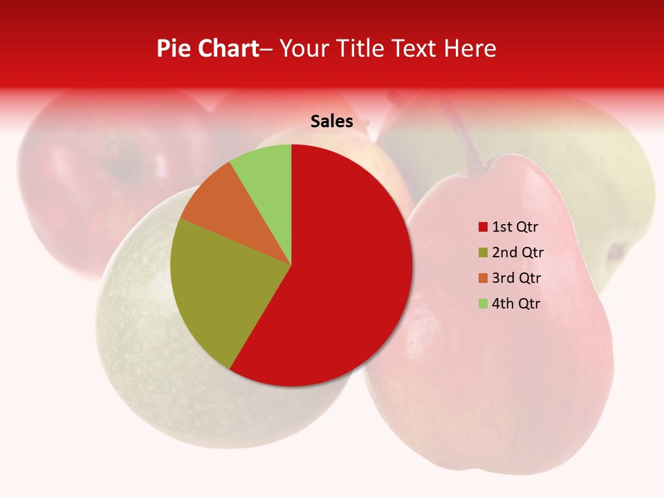 Fruit Isolated On White Background PowerPoint Template