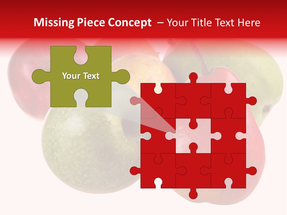 Fruit Isolated On White Background PowerPoint Template