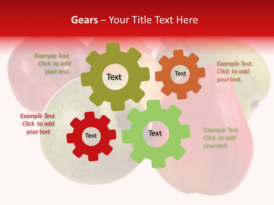 Fruit Isolated On White Background PowerPoint Template