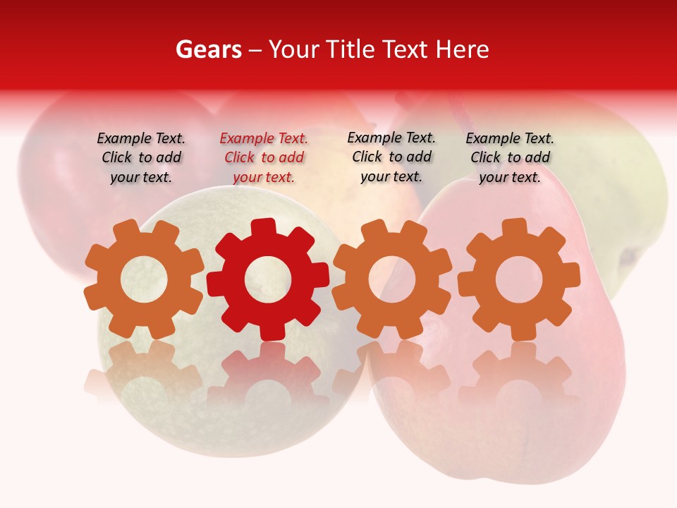 Fruit Isolated On White Background PowerPoint Template