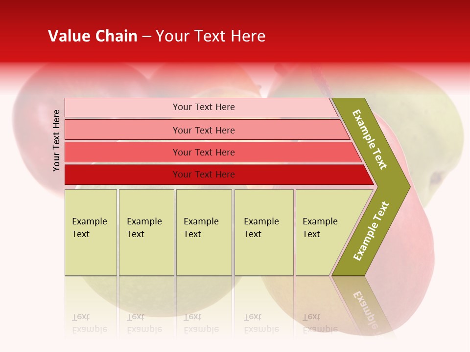 Fruit Isolated On White Background PowerPoint Template