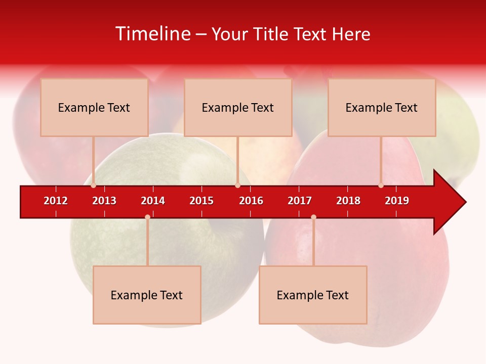 Fruit Isolated On White Background PowerPoint Template