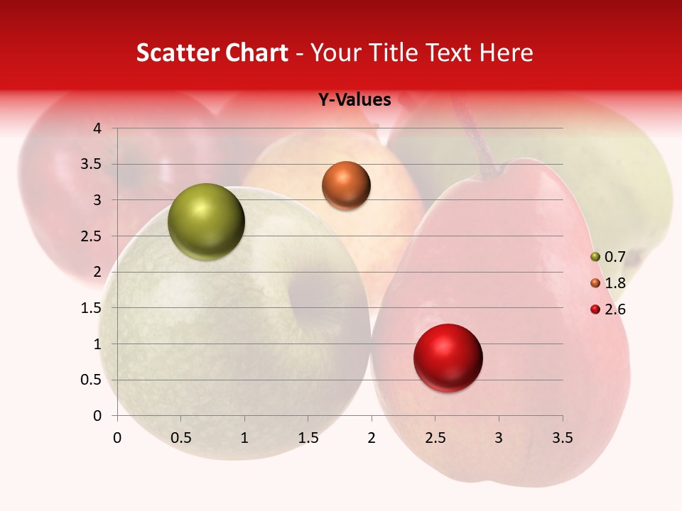 Fruit Isolated On White Background PowerPoint Template
