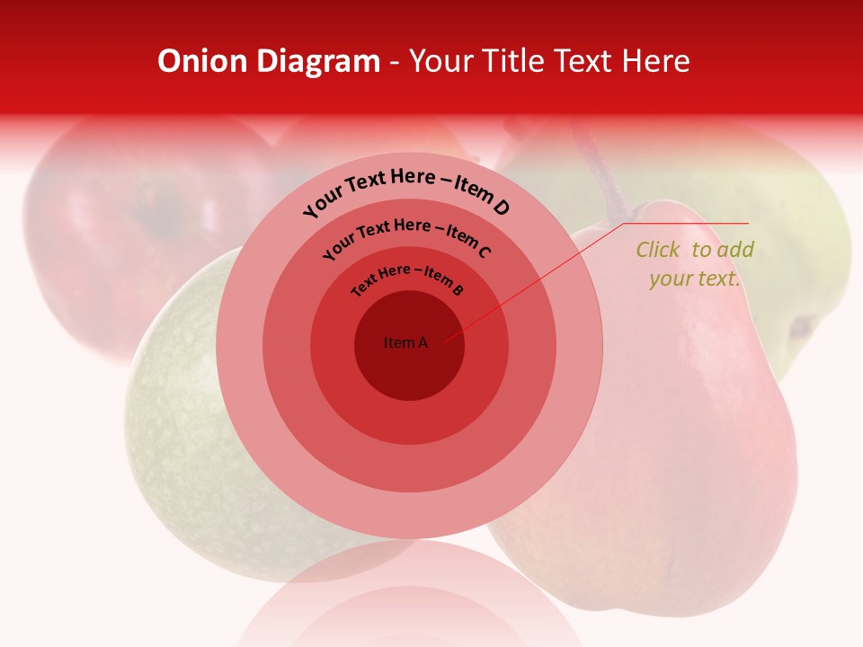 Fruit Isolated On White Background PowerPoint Template