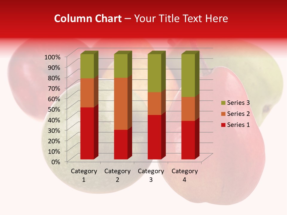 Fruit Isolated On White Background PowerPoint Template