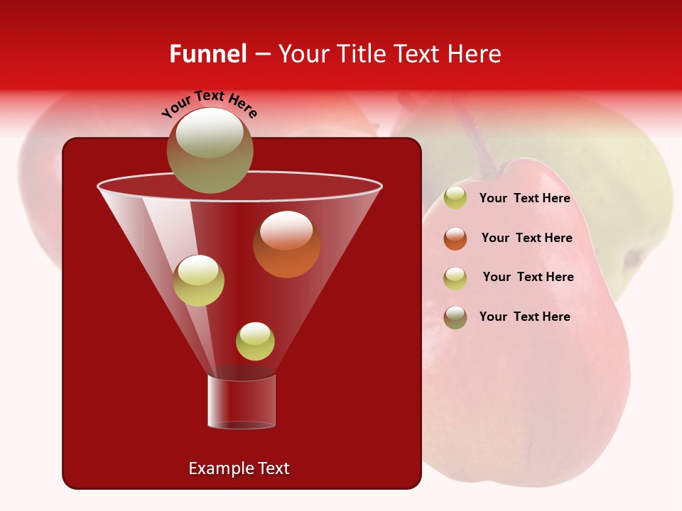 Fruit Isolated On White Background PowerPoint Template