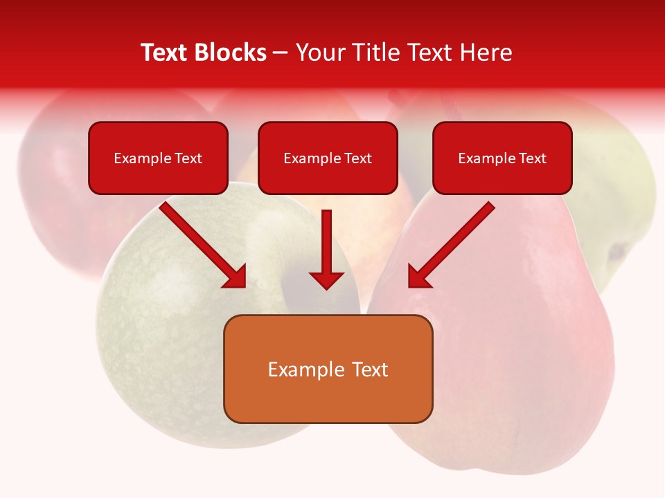 Fruit Isolated On White Background PowerPoint Template