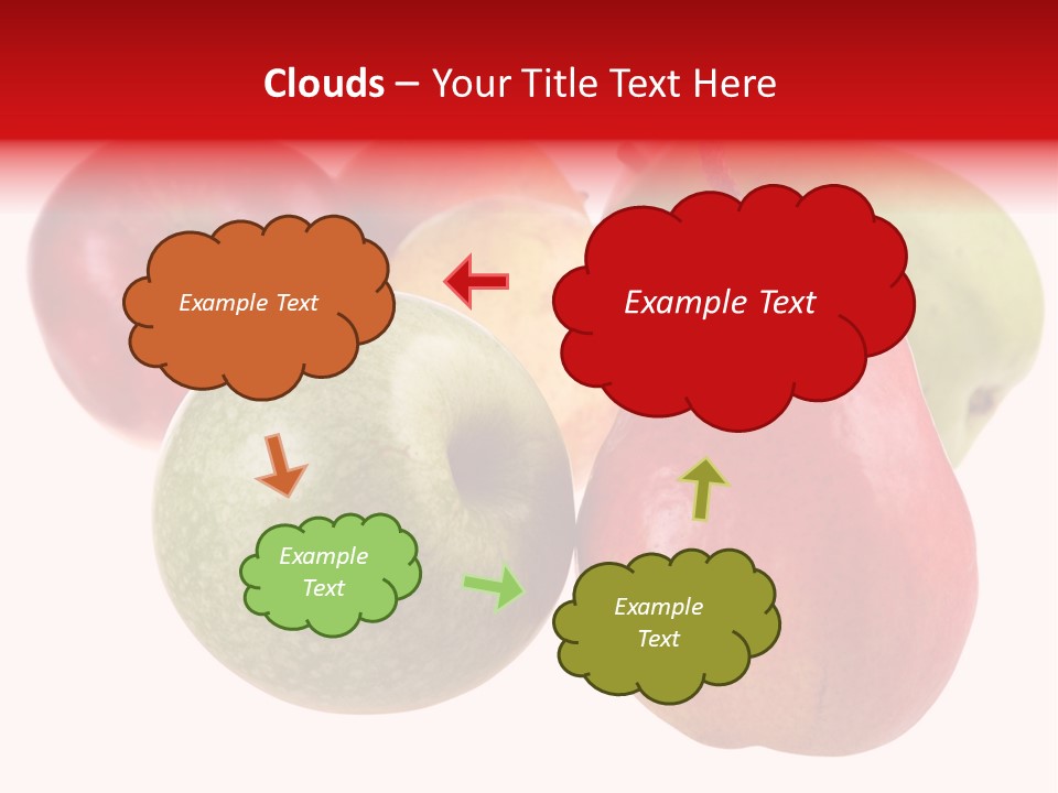 Fruit Isolated On White Background PowerPoint Template