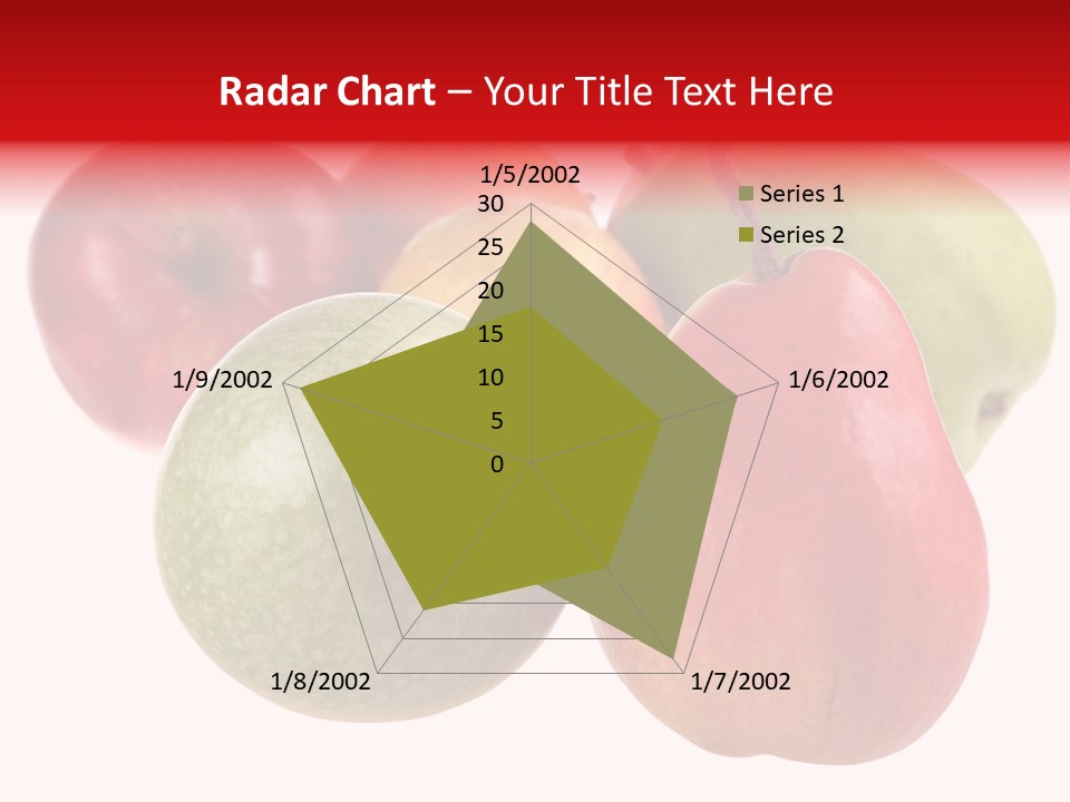 Fruit Isolated On White Background PowerPoint Template