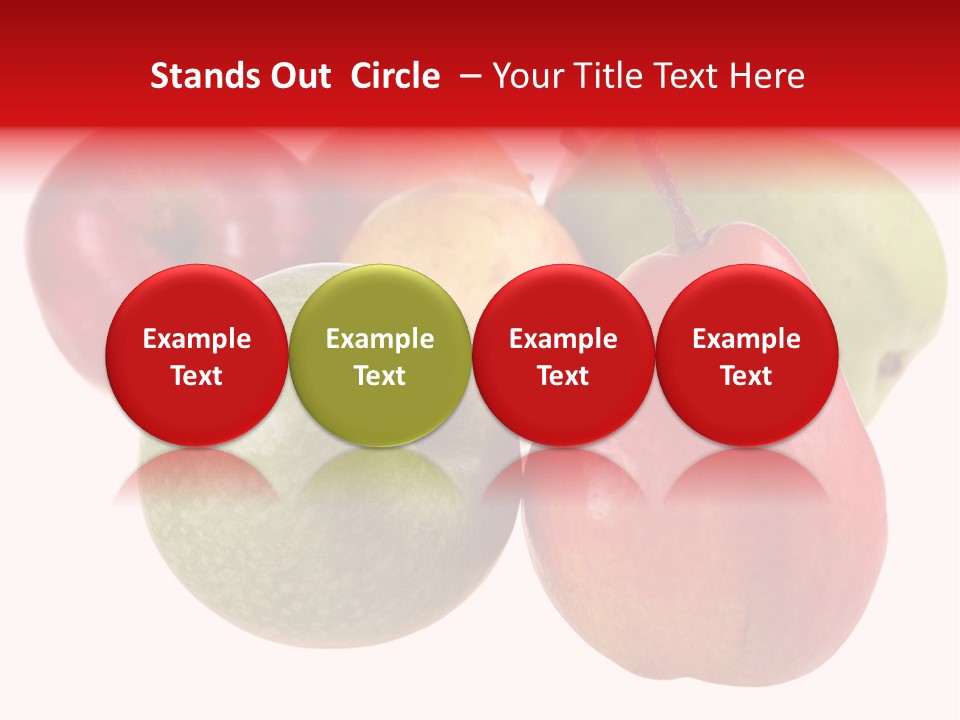 Fruit Isolated On White Background PowerPoint Template