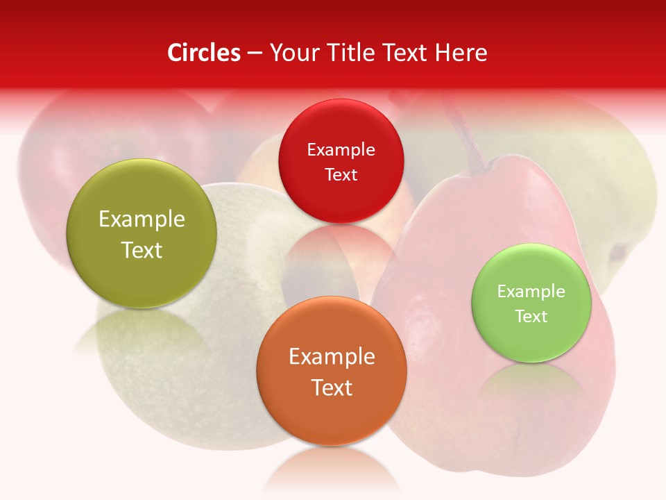 Fruit Isolated On White Background PowerPoint Template