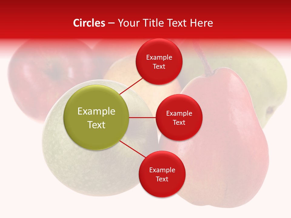 Fruit Isolated On White Background PowerPoint Template