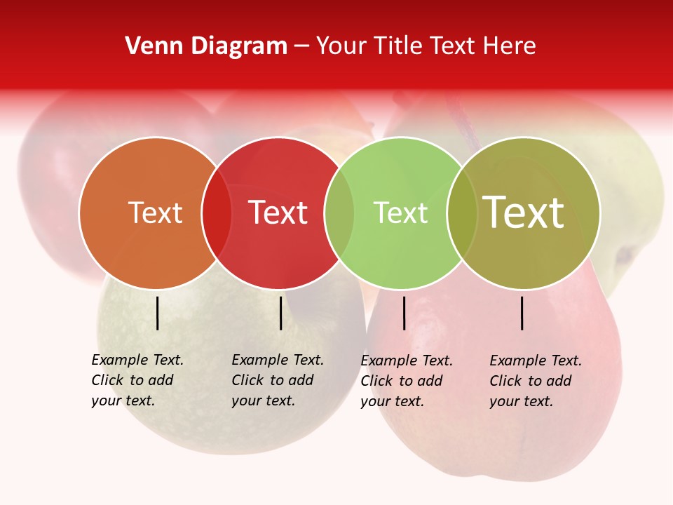 Fruit Isolated On White Background PowerPoint Template