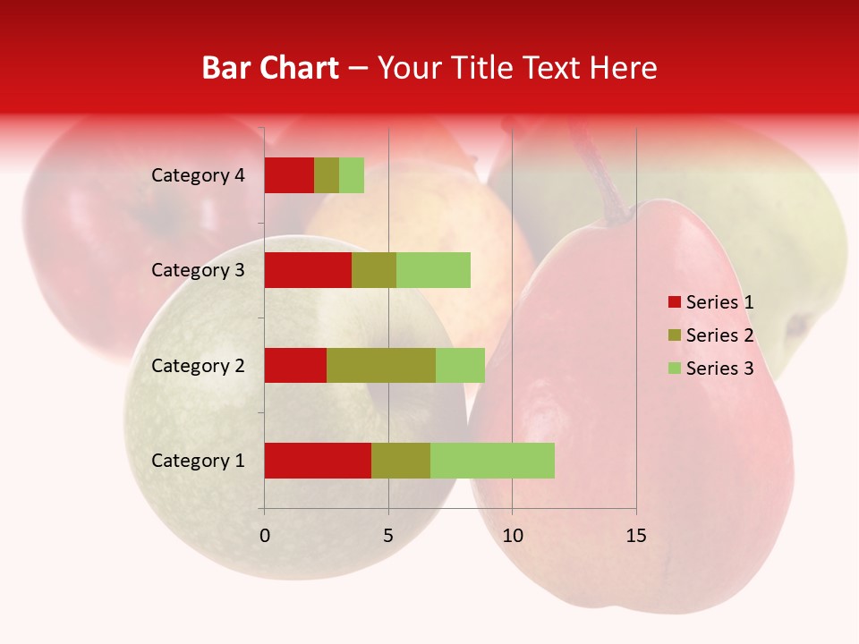 Fruit Isolated On White Background PowerPoint Template