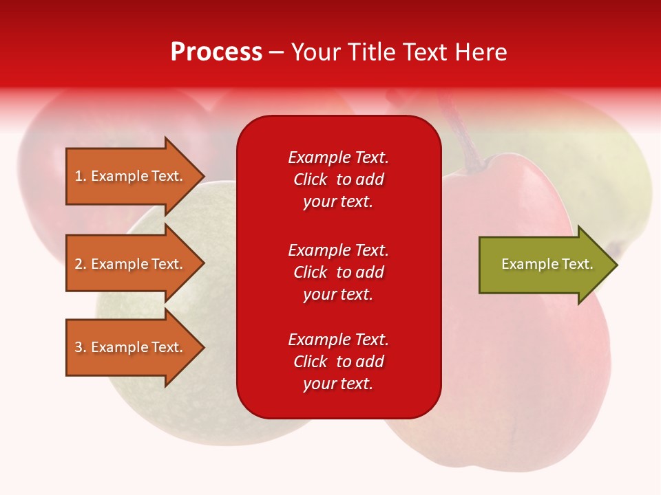 Fruit Isolated On White Background PowerPoint Template