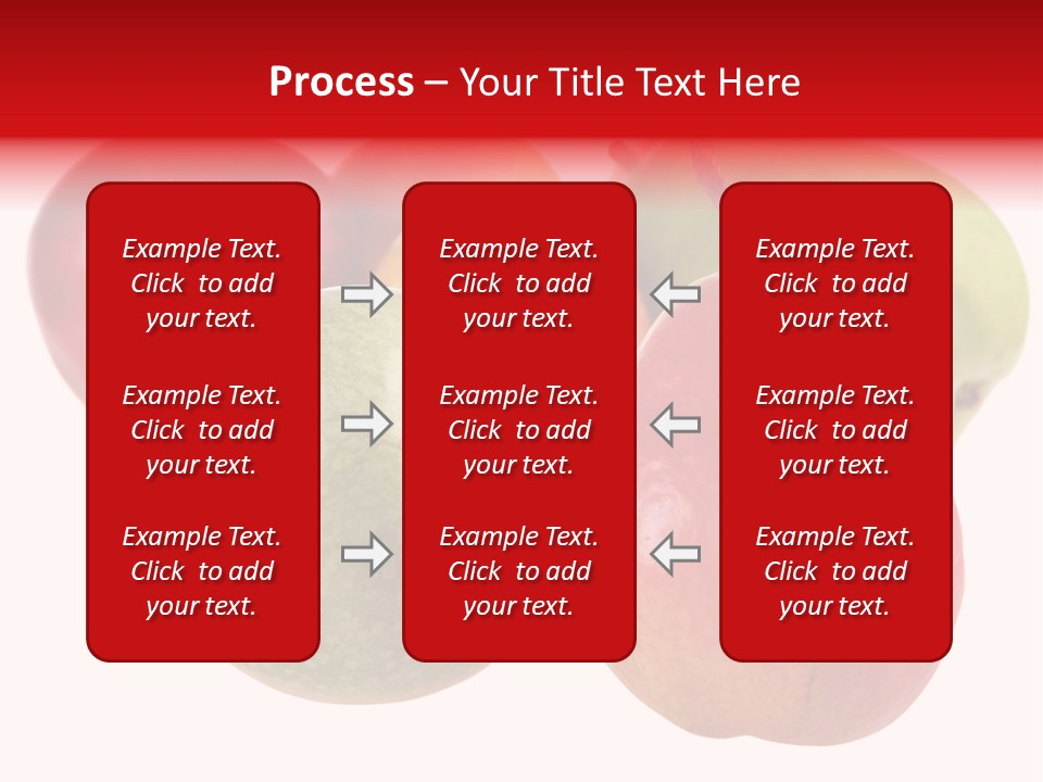 Fruit Isolated On White Background PowerPoint Template