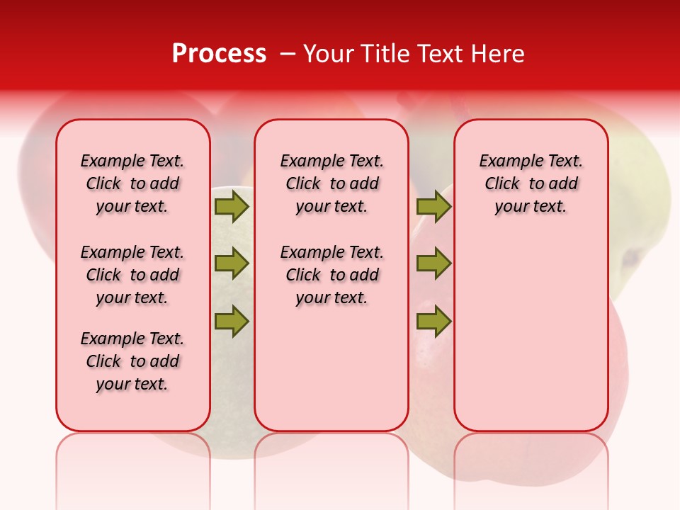 Fruit Isolated On White Background PowerPoint Template
