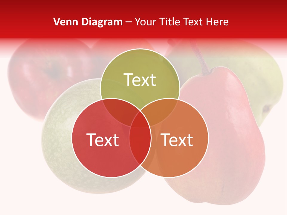 Fruit Isolated On White Background PowerPoint Template