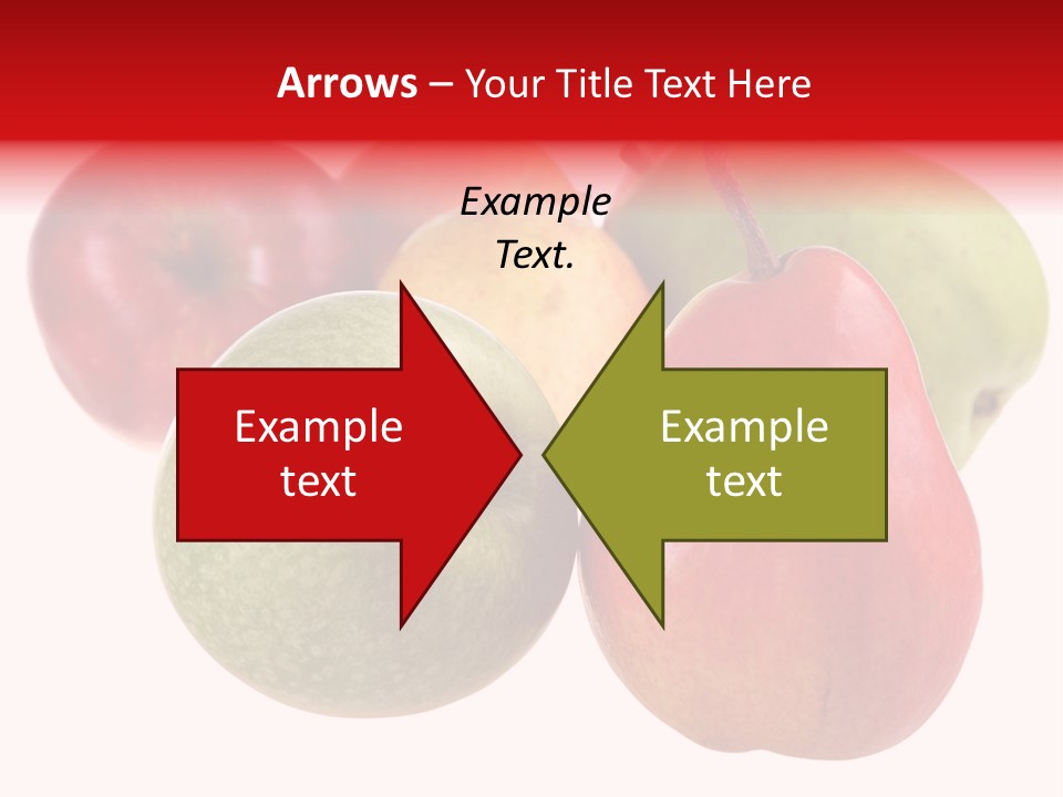 Fruit Isolated On White Background PowerPoint Template