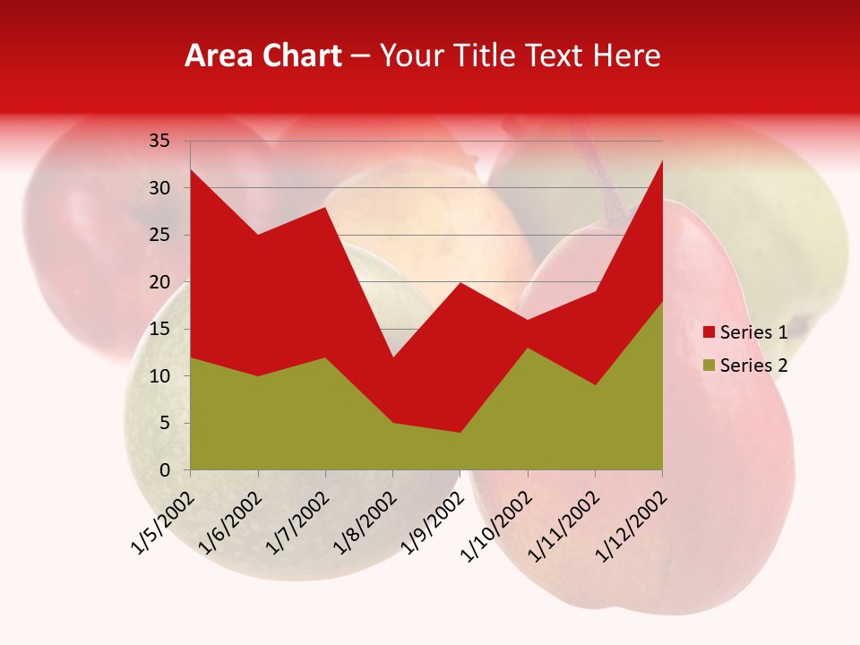 Fruit Isolated On White Background PowerPoint Template