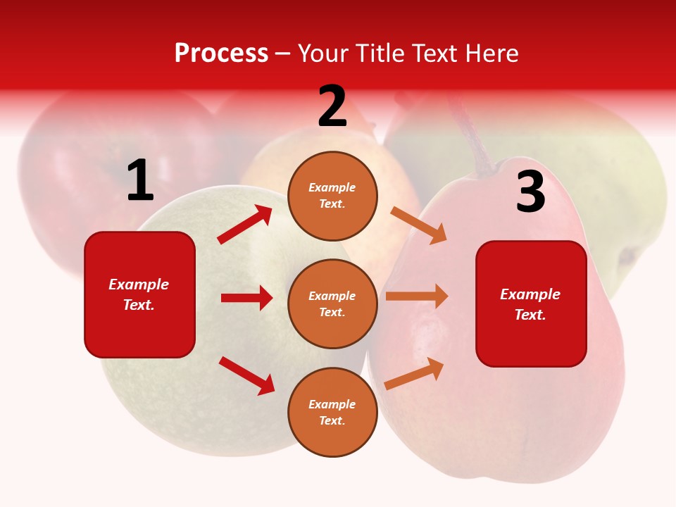 Fruit Isolated On White Background PowerPoint Template