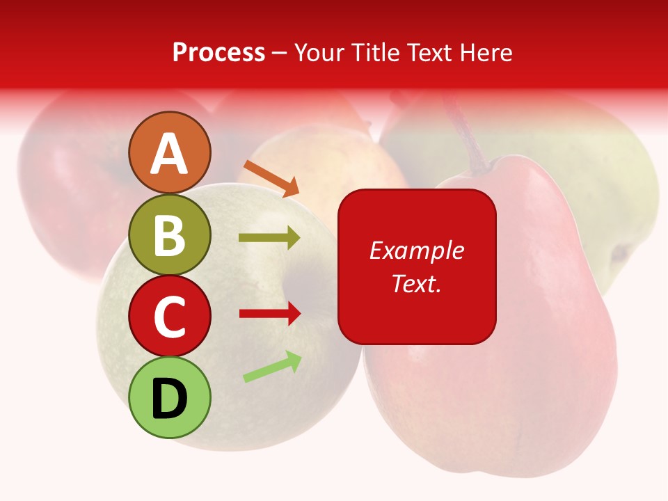 Fruit Isolated On White Background PowerPoint Template