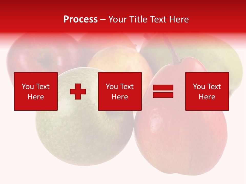 Fruit Isolated On White Background PowerPoint Template