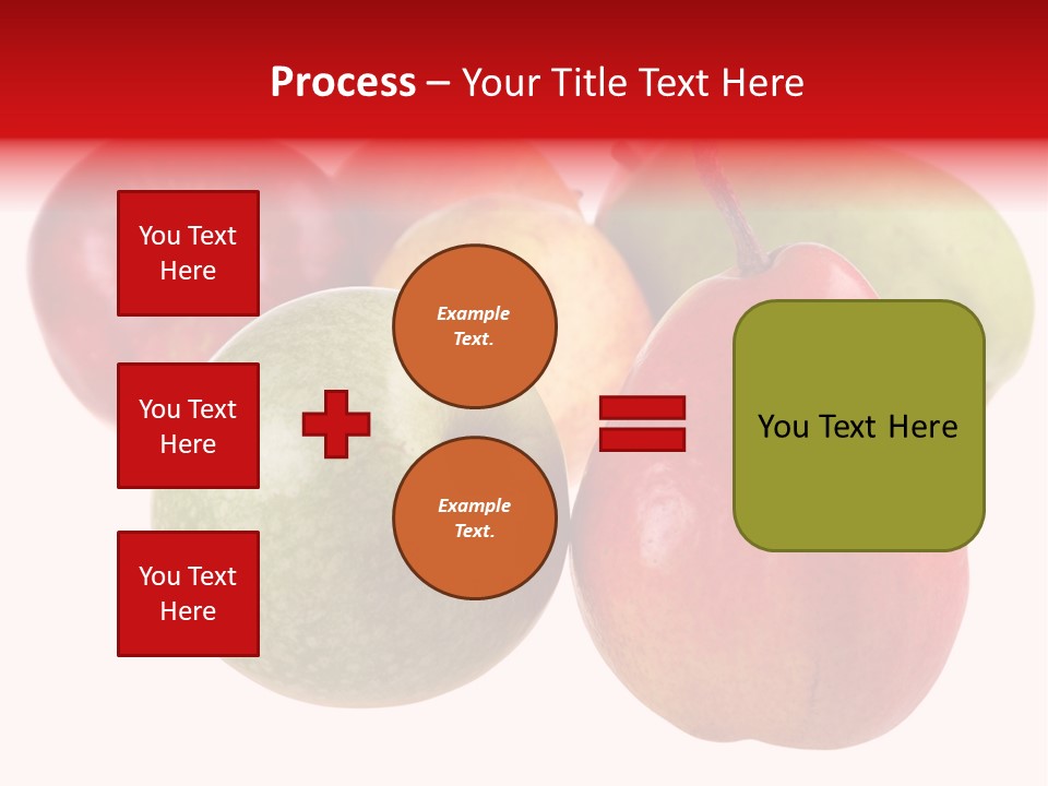 Fruit Isolated On White Background PowerPoint Template