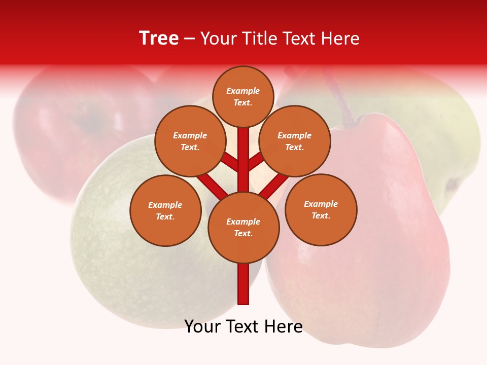 Fruit Isolated On White Background PowerPoint Template