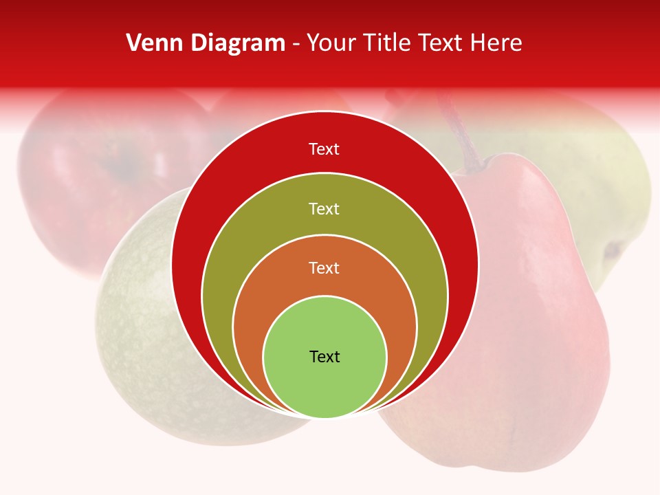 Fruit Isolated On White Background PowerPoint Template
