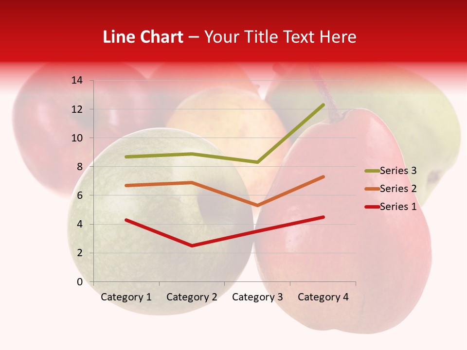 Fruit Isolated On White Background PowerPoint Template