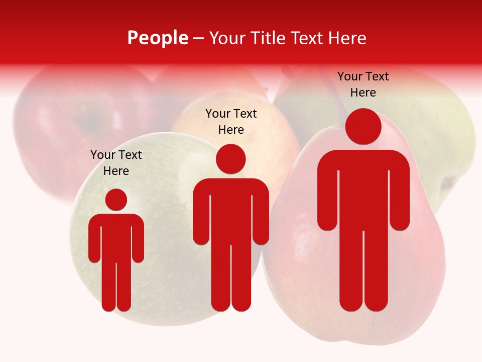 Fruit Isolated On White Background PowerPoint Template