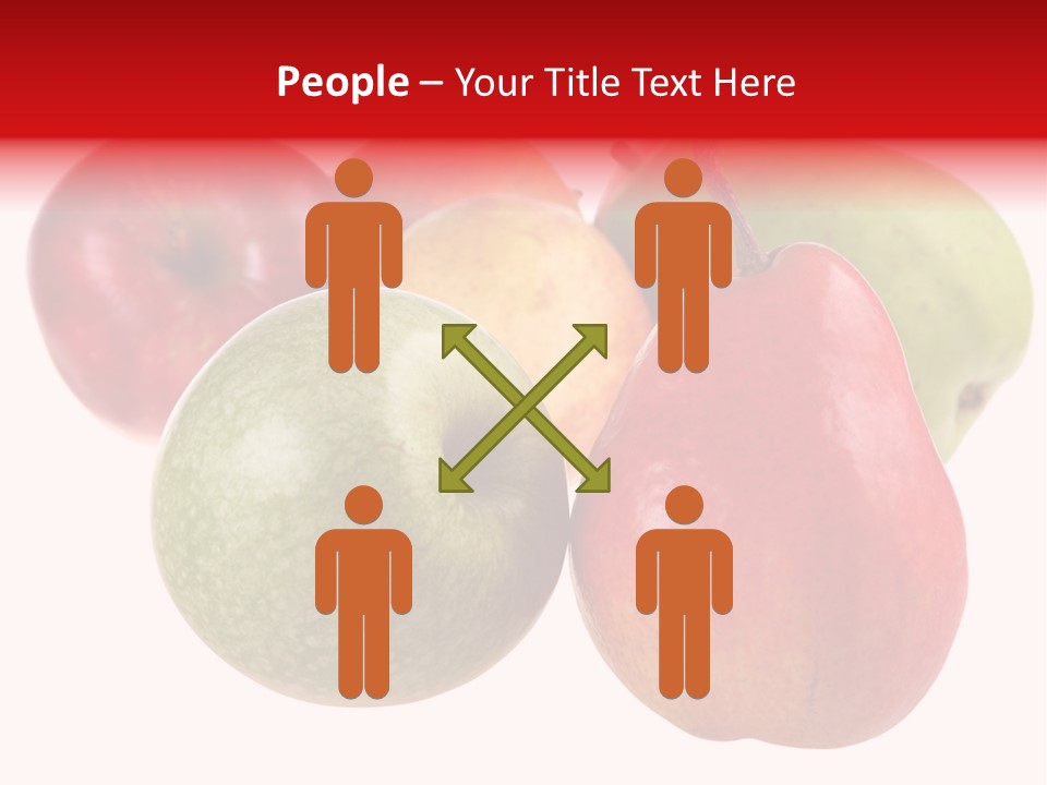 Fruit Isolated On White Background PowerPoint Template