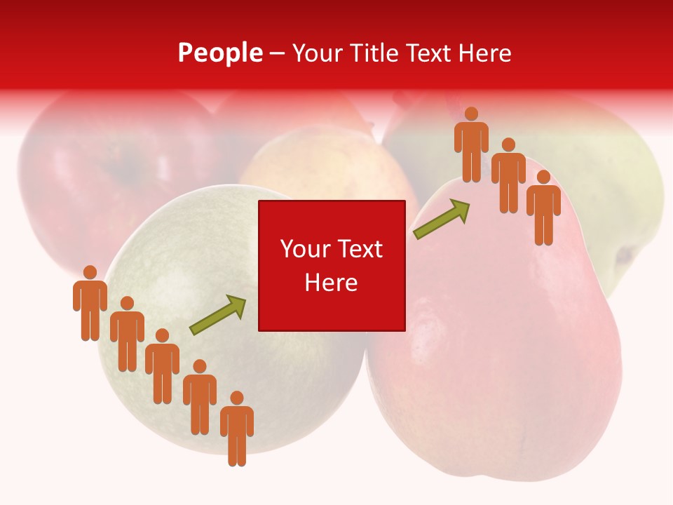 Fruit Isolated On White Background PowerPoint Template