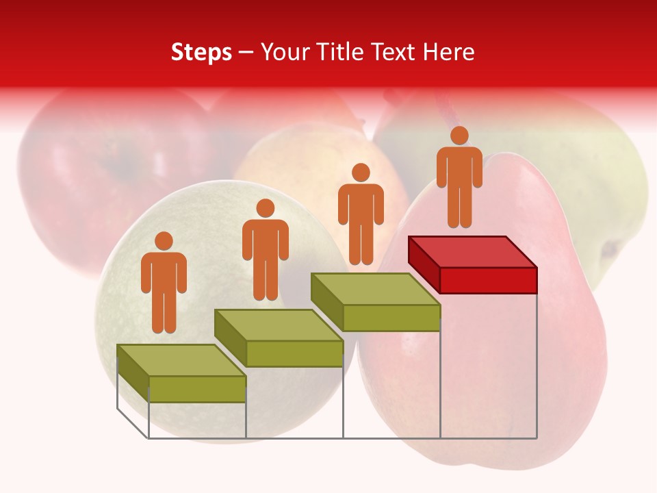 Fruit Isolated On White Background PowerPoint Template