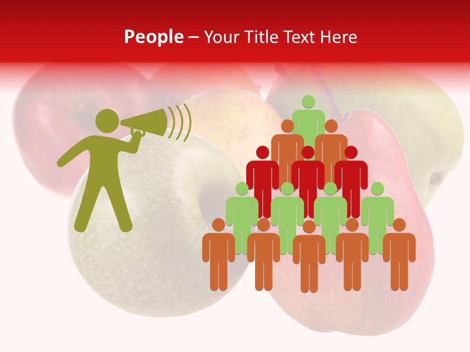 Fruit Isolated On White Background PowerPoint Template