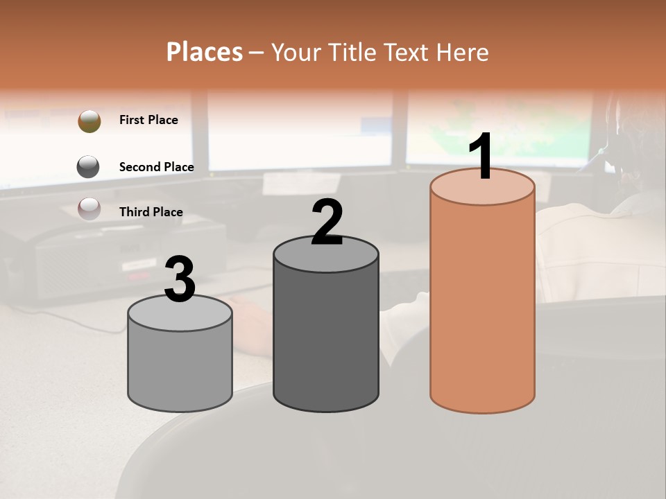 Foot Bridge Across Minnehaha Creek PowerPoint Template