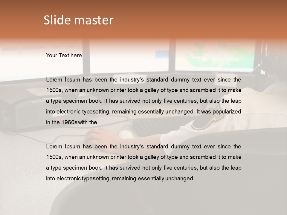 Foot Bridge Across Minnehaha Creek PowerPoint Template