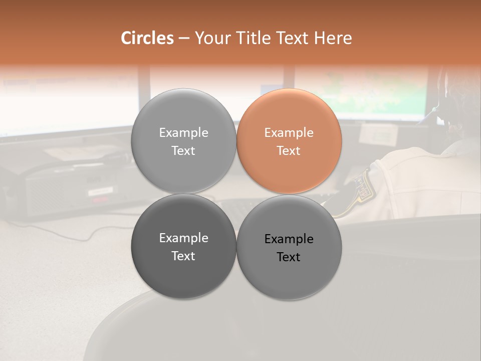 Foot Bridge Across Minnehaha Creek PowerPoint Template