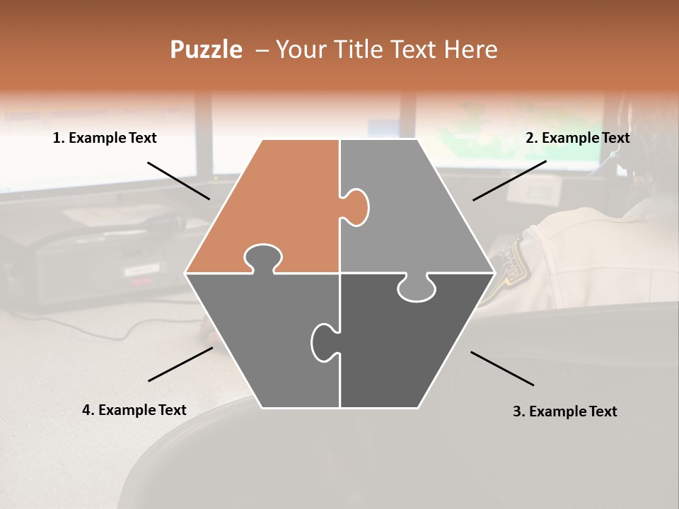 Foot Bridge Across Minnehaha Creek PowerPoint Template