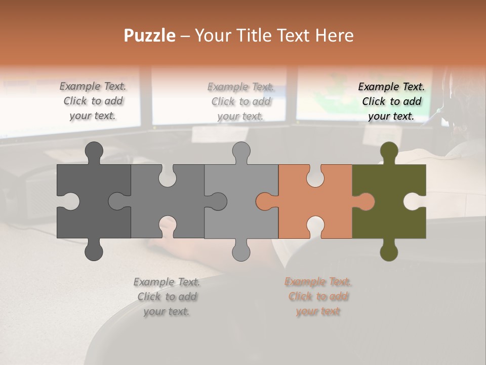 Foot Bridge Across Minnehaha Creek PowerPoint Template