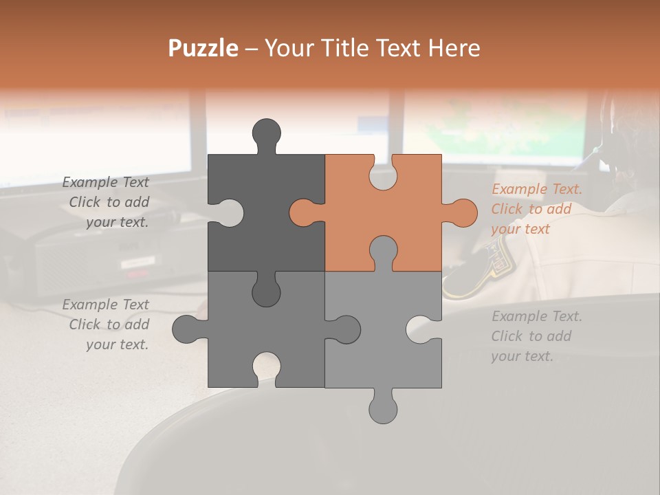 Foot Bridge Across Minnehaha Creek PowerPoint Template