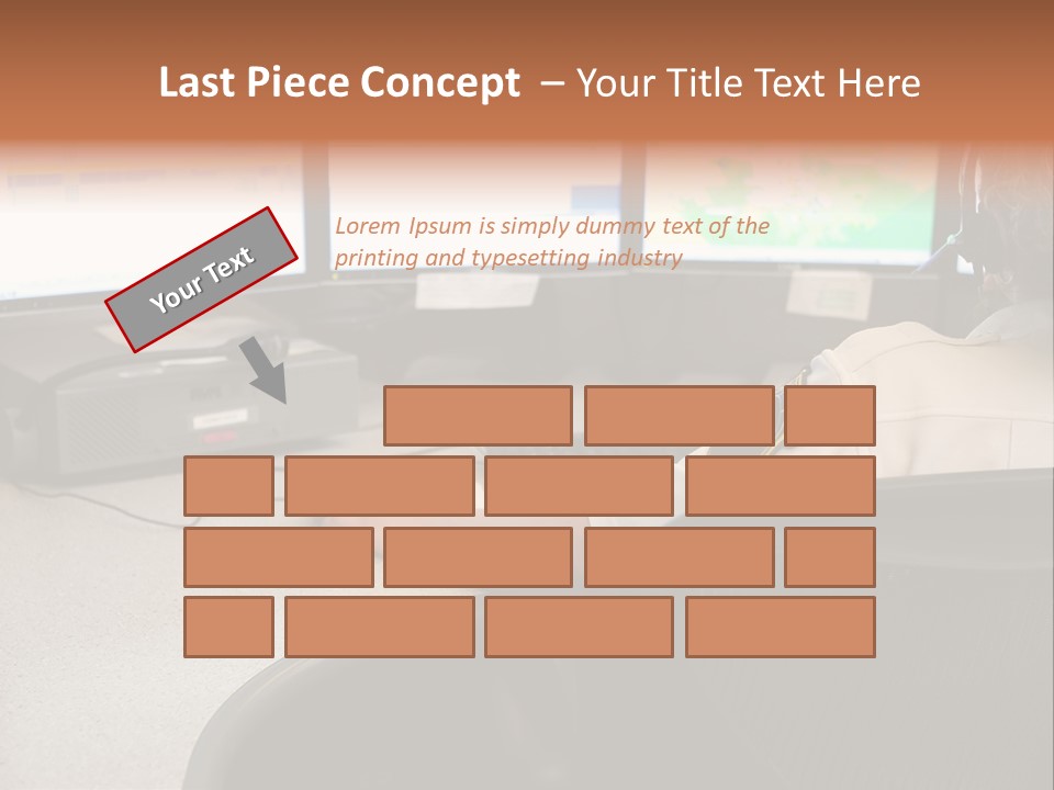 Foot Bridge Across Minnehaha Creek PowerPoint Template