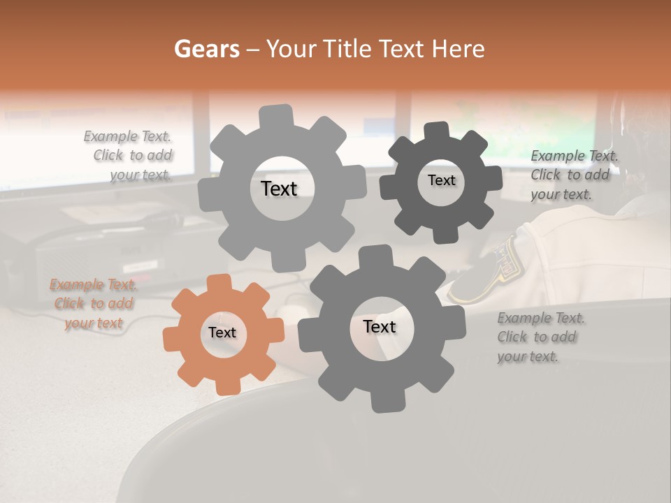 Foot Bridge Across Minnehaha Creek PowerPoint Template