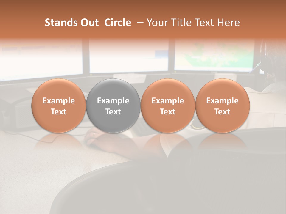 Foot Bridge Across Minnehaha Creek PowerPoint Template