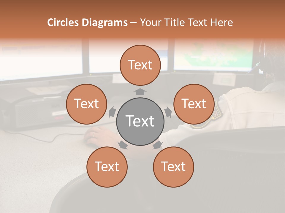 Foot Bridge Across Minnehaha Creek PowerPoint Template